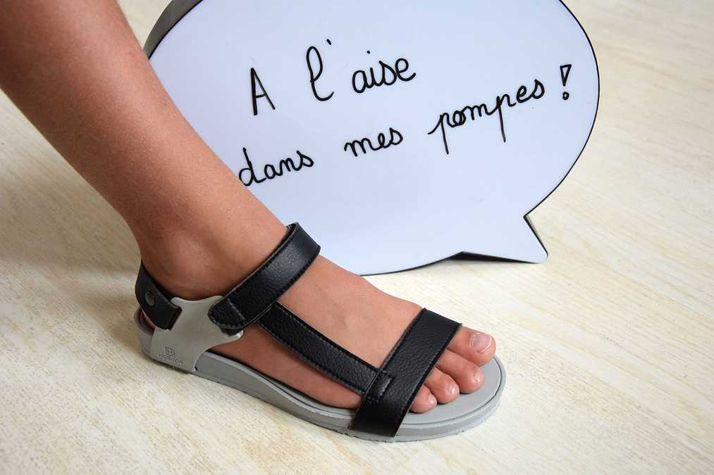 sandale avec semelle orthopedique
